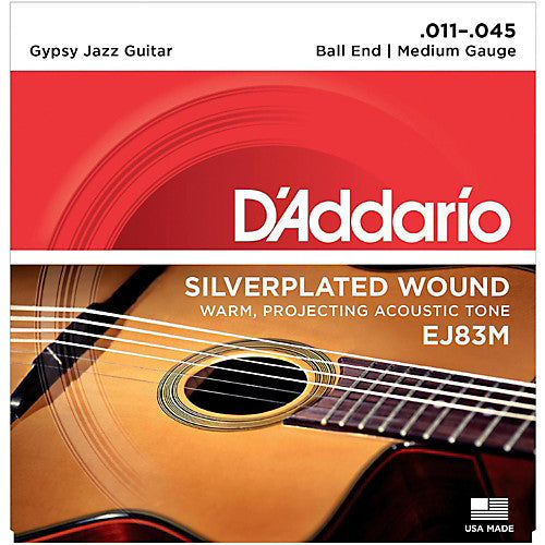 D'Addario Medium Gypsy Jazz Acoustic Strings (11-45)