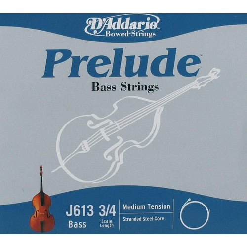 D'Addario Prelude 3/4 Size Double Bass A String