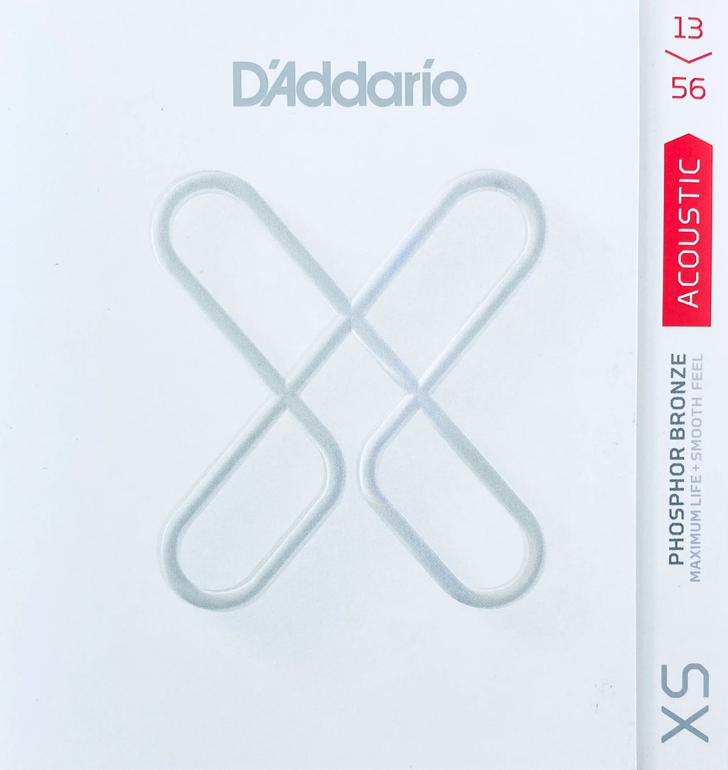 D'Addario XS Medium Phosphor Acoustic Strings (13-56)