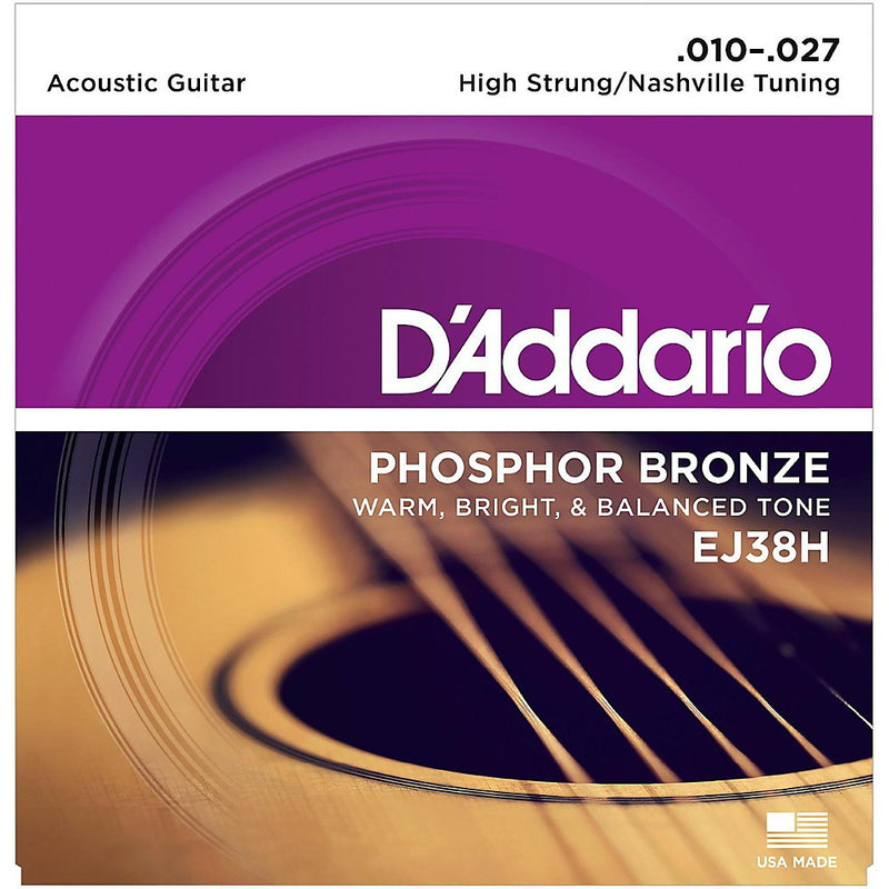 D'Addario High Strung/Nashville Tuning Acoustic Strings (10-27)