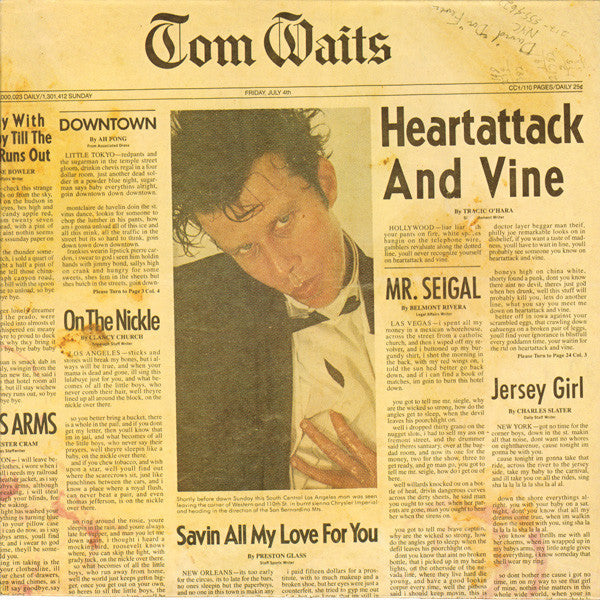 Tom waits heart attack and vine