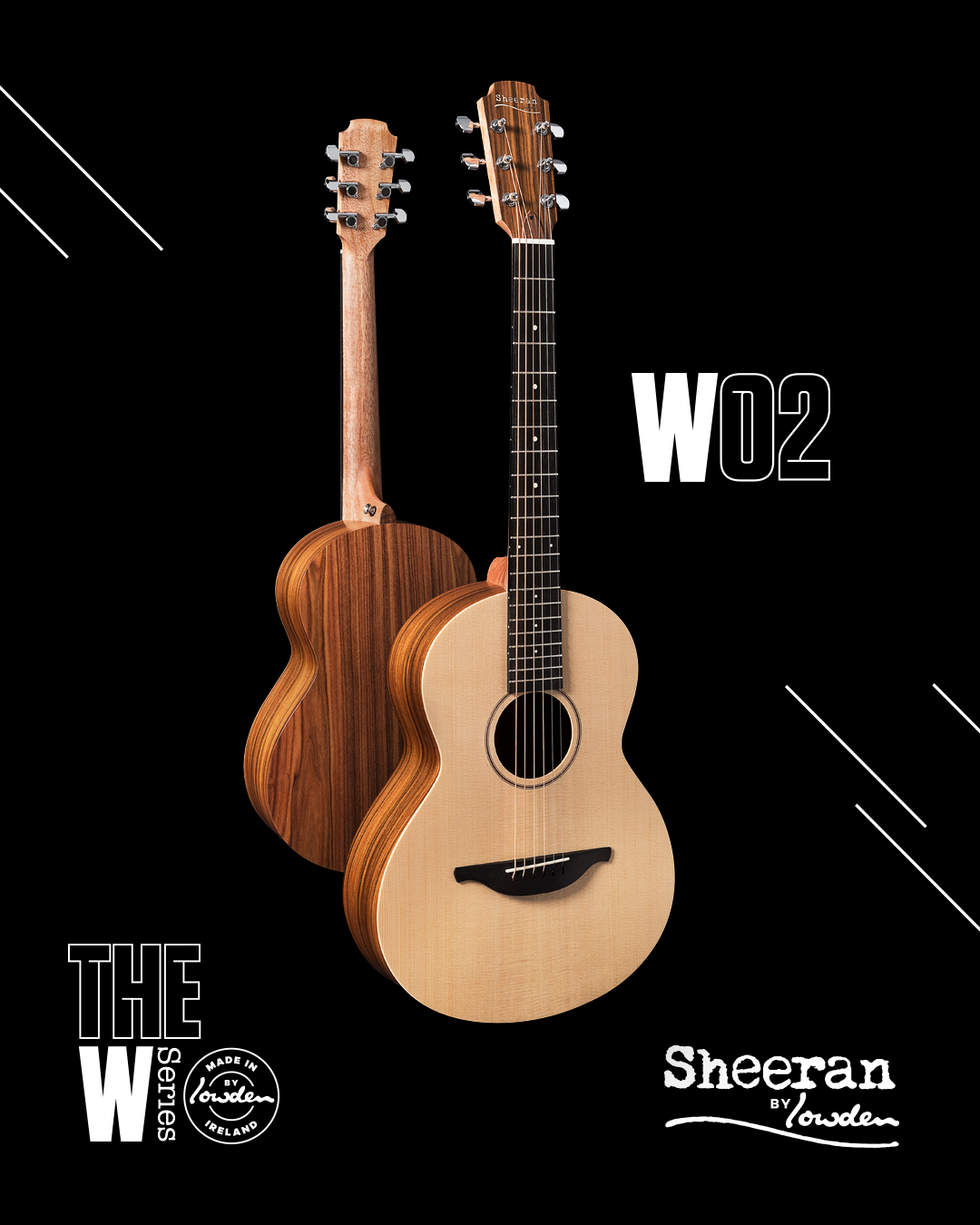Sheeran by Lowden W-02 Sitka Spruce with Santos Rosewood Back & Sides PRE-ORDER