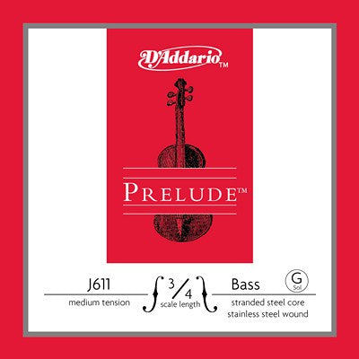 D'Addario Prelude 3/4 Size Double Bass G String