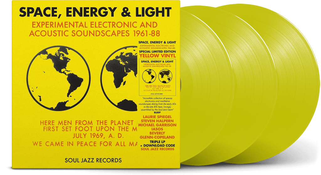 Various Artists – Space, Energy & Light (Experimental Electronic And Acoustic Soundscapes 1961-88) 3LP LTD Yellow Vinyl