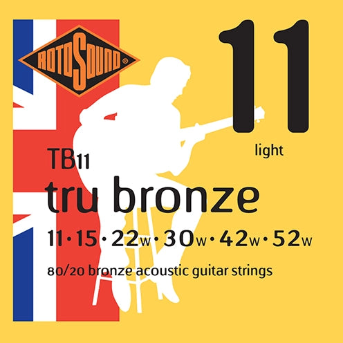 Rotosound Tru Bronze Acoustic Light Strings (11-52)