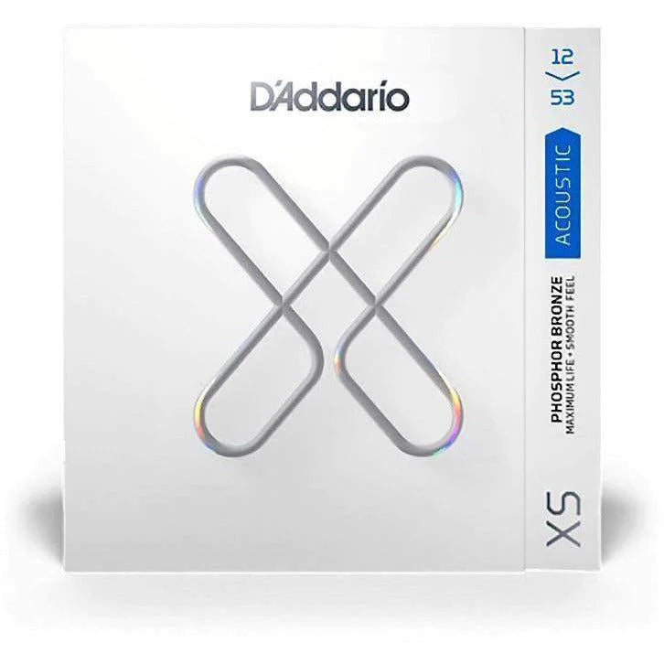D'Addario XS Light Phosphor Acoustic Strings (12-53)