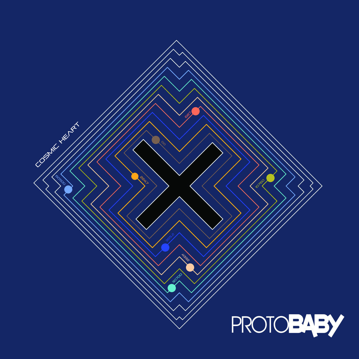 Protobaby - Cosmic Heart LP & CD  (Limited Edition Blue Vinyl)