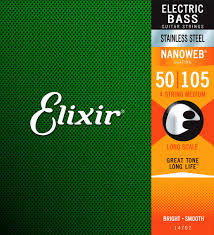 Elixir Medium Nano Bass Strings (50-105)