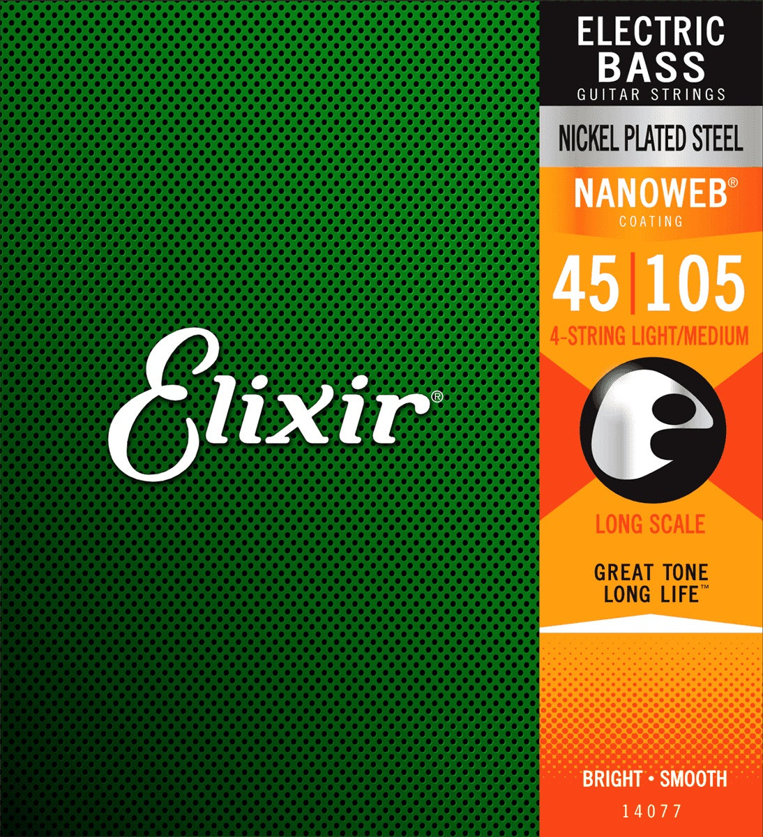 Elixir Light/Medium Nano Bass Strings (45-105)