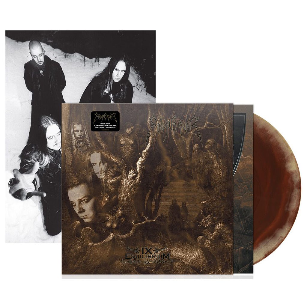 Emperor - IX Equilibrium LP ltd Black/Brown/Cream Swirl Vinyl