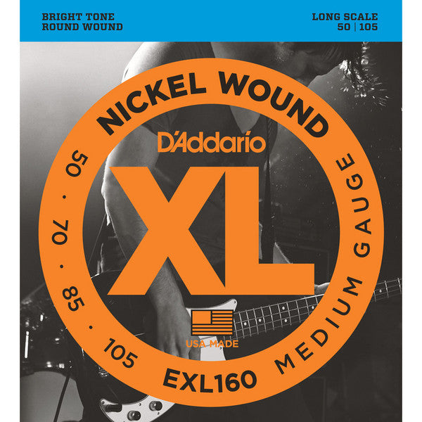 D'Addario Medium Bass Strings (50-105) EXL160