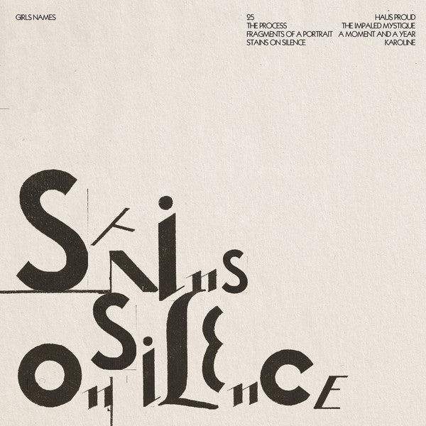 Girls Names ‎– Stains On Silence LP LTD Indie Exclusive Orange Coloured Vinyl