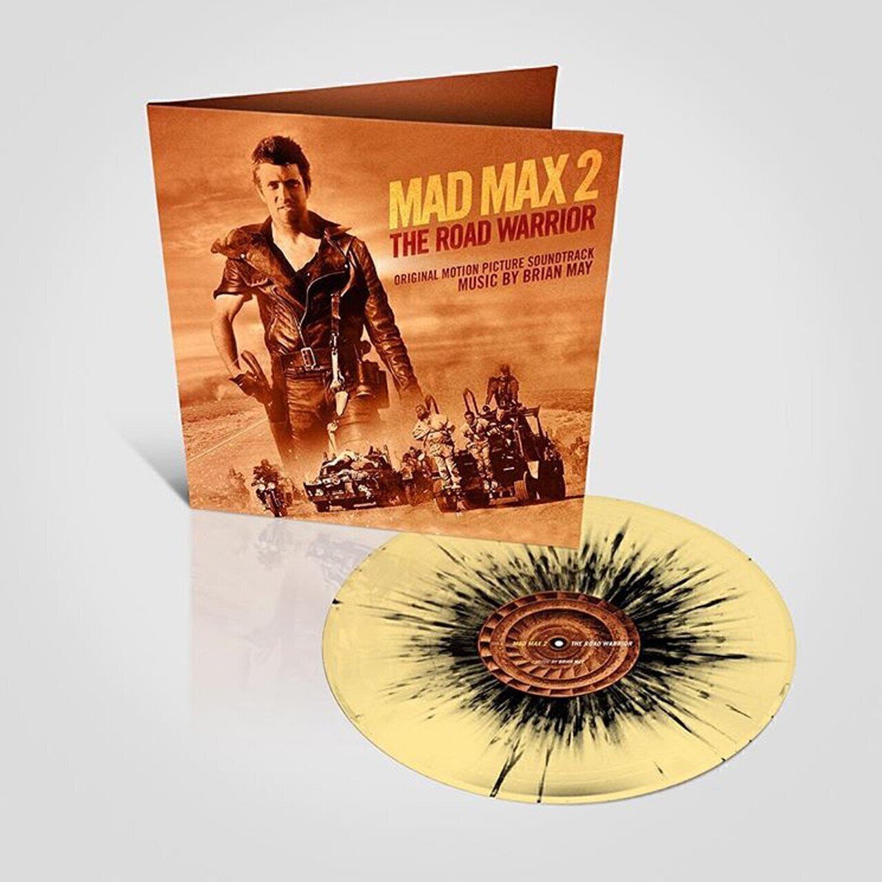 Mad Max 2 (The Road Warrior) OST By Brian May LP LTD Spilt Oil On Sand Splatter Vinyl