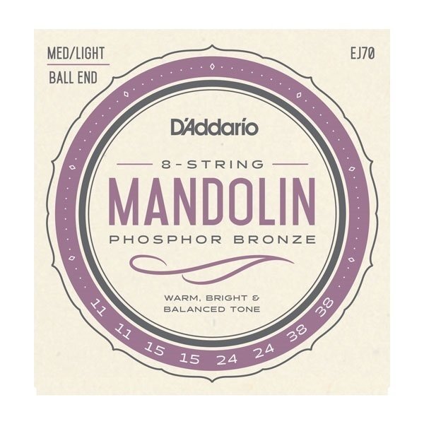 D'Addario Medium/Light Phosphor Mandolin Strings (11-38)