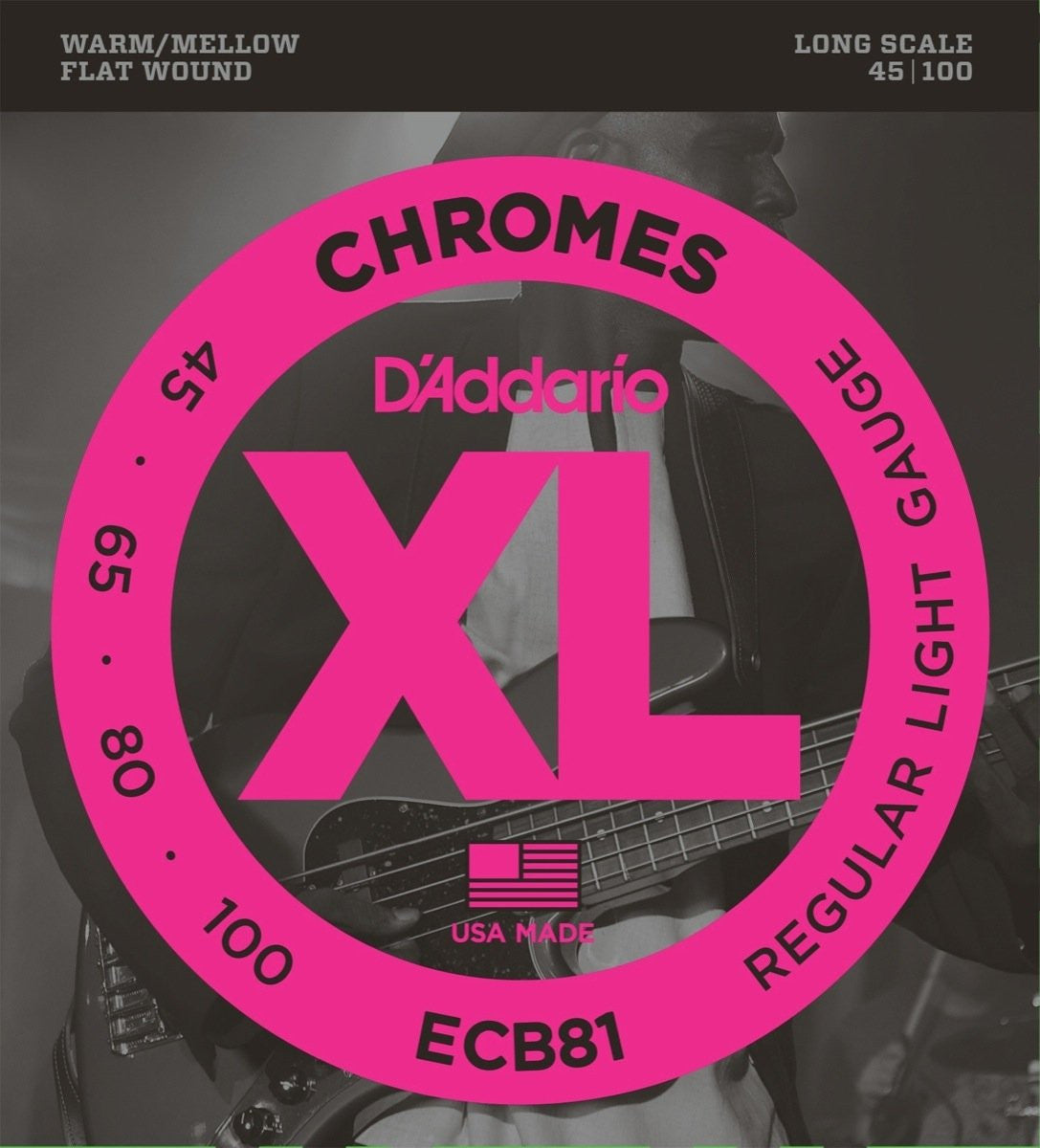 D'Addario Regular Light Bass Strings (45-100) EXL170