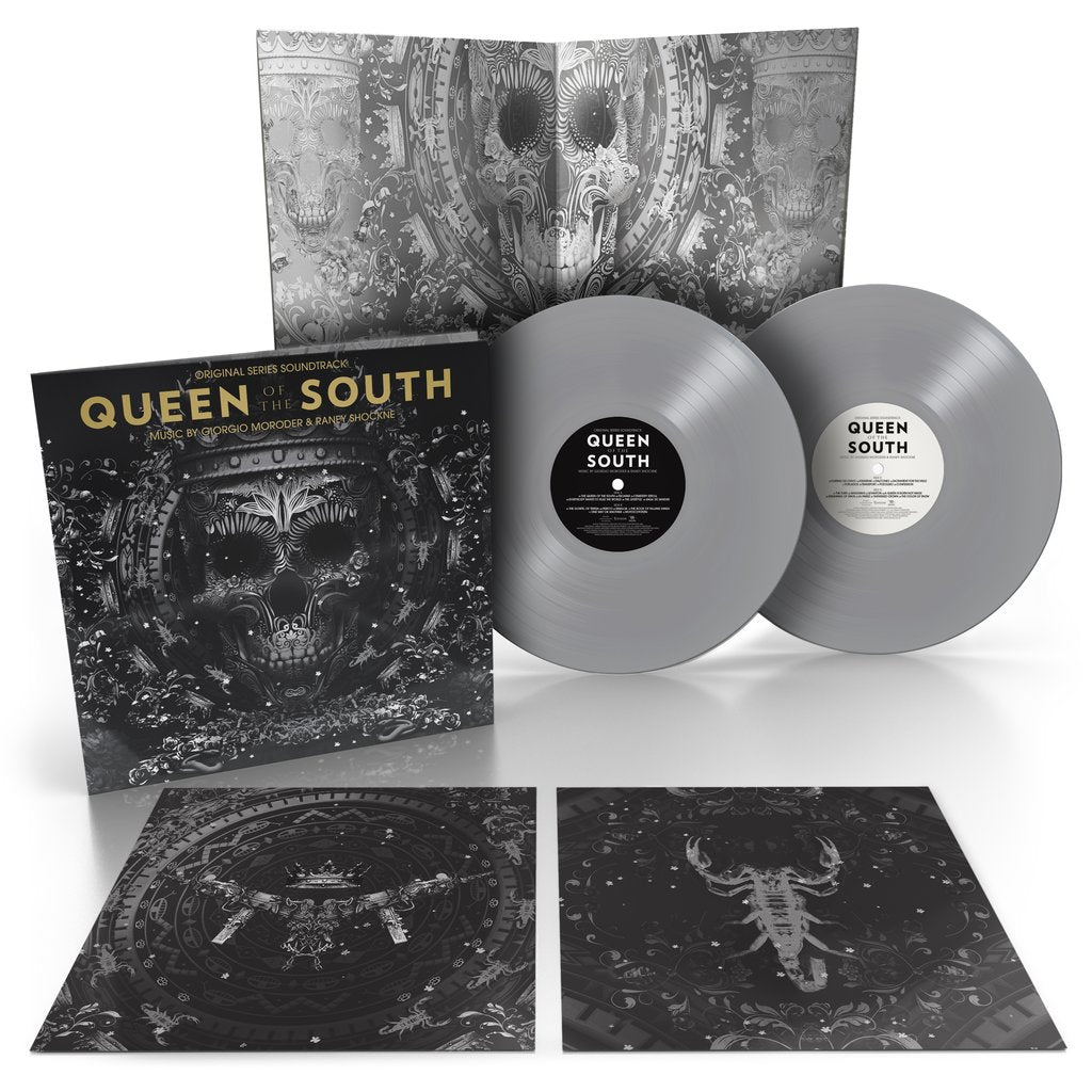 Giorgio Moroder & Raney Shockne ‎– Queen Of The South OST 2LP LTD Silver/Grey Coloured Vinyl