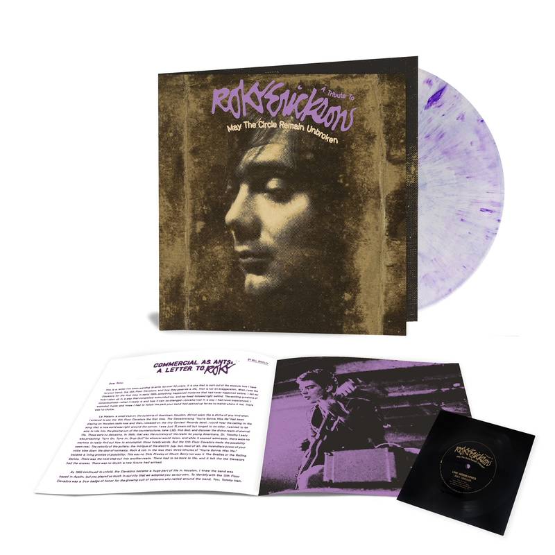 Various Artists – May The Circle Remain Unbroken: A Tribute To Roky Erickson 2LP Clear With Purple Hi-Melt