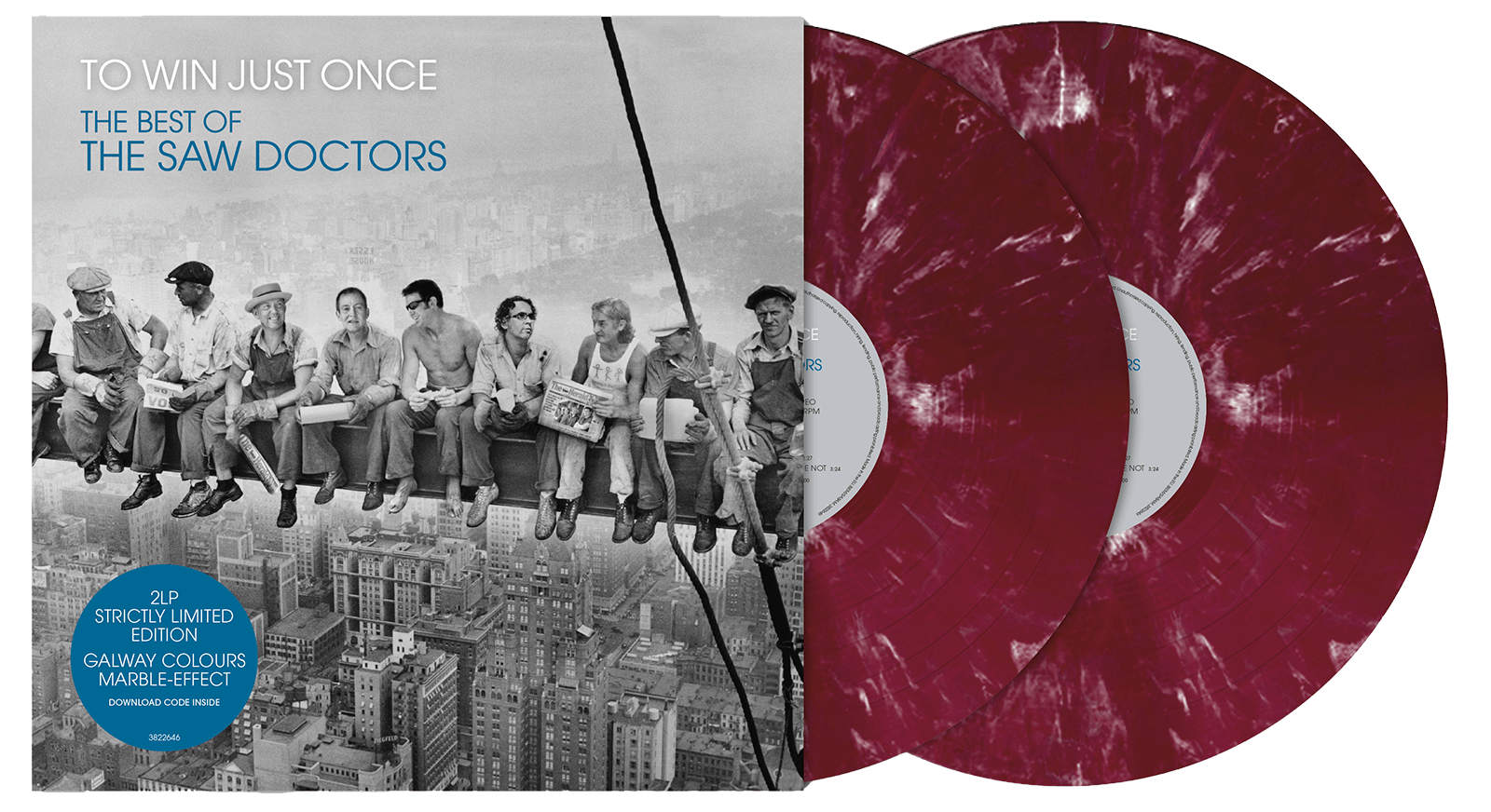 Saw Doctors – To Win Just Once - The Best Of 2LP Galway Colours Marble Effect Vinyl