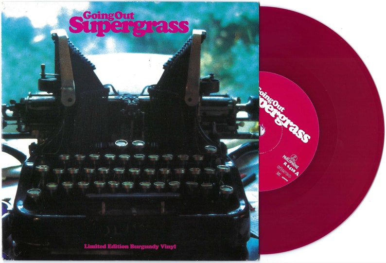 Supergrass – Going Out 12" RSD 2021 Burgundy & Silver Coloured Vinyl